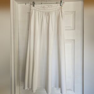 Philosophy White Midi Skirt